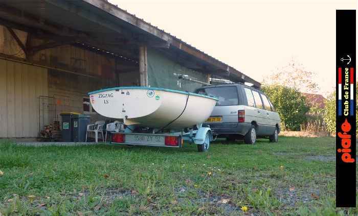 Arrivée au hangar